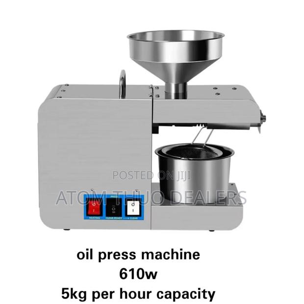 Oil Press Machine 610w 5 KGS Per Hour Capacity