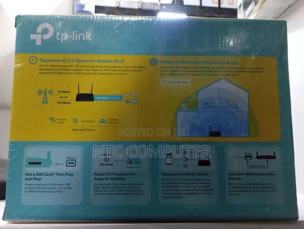 Tp-link Tl - Mr6400 4g Lte Router - main view