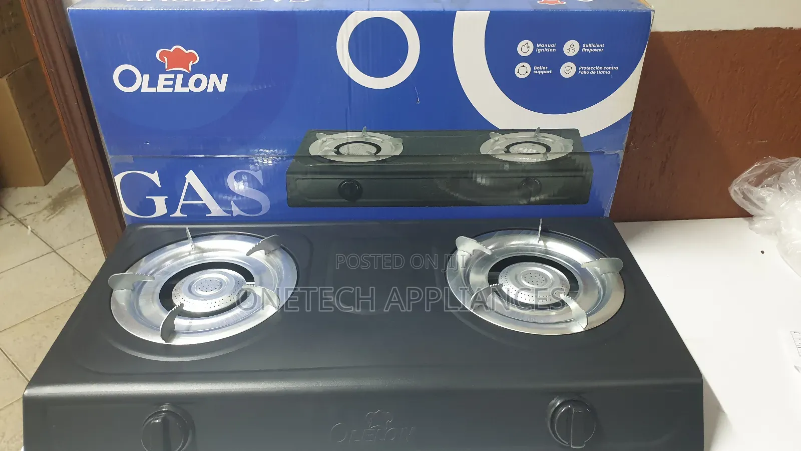 Olelon 2 Black Burner Tabletop Cooker