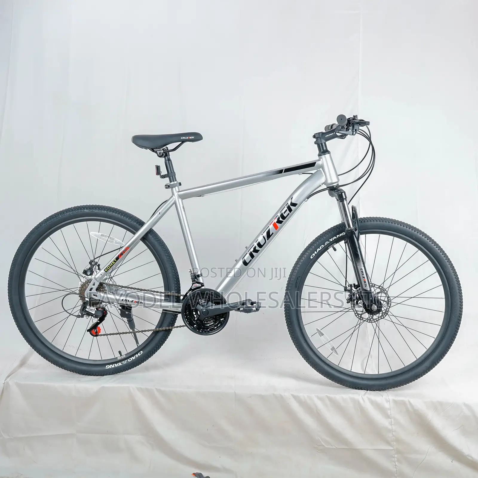 Cruztrek Komet Mountain Bike Size 27.5 Hi-Ten Steel Frame Bicycle