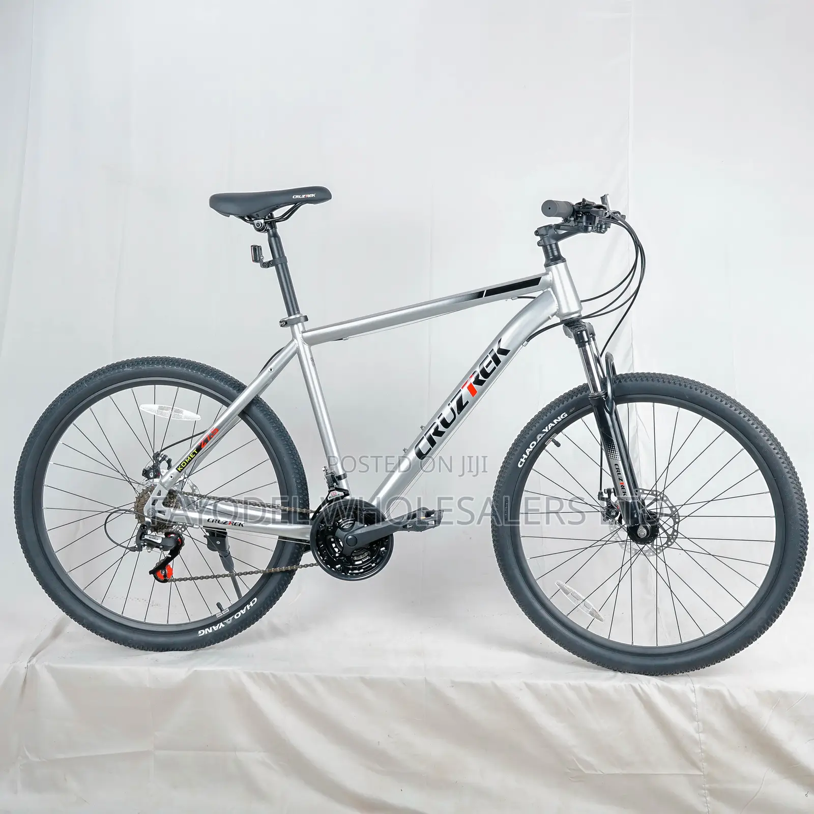 Cruztrek Komet Mountain Bike Size 27.5 Hi-Ten Steel Frame Bicycle