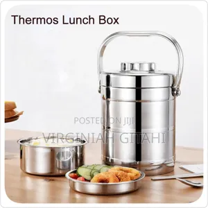 New in 1.4l Stainless Steel 3in1 Food Flask Lunchbox