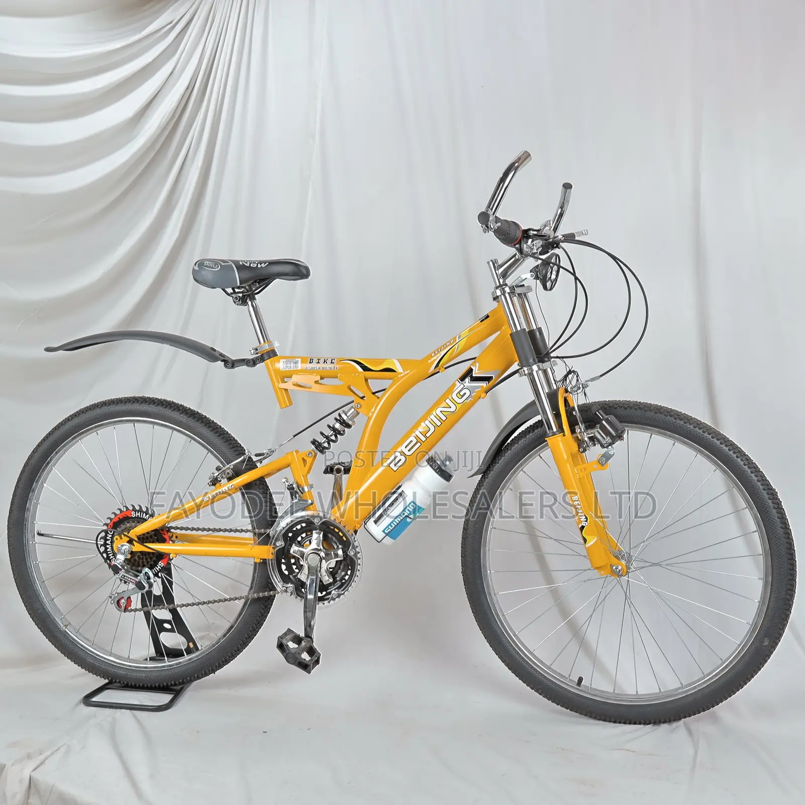 Beijing 26′′ Steel MTB – Dual Suspension With Revo Shifters