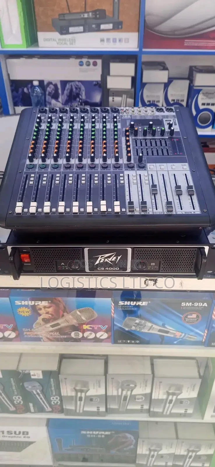 Peavey Cs 4000 Is a 2-Rack-Space (2u) Soundcraft 8channel Plain Mixer