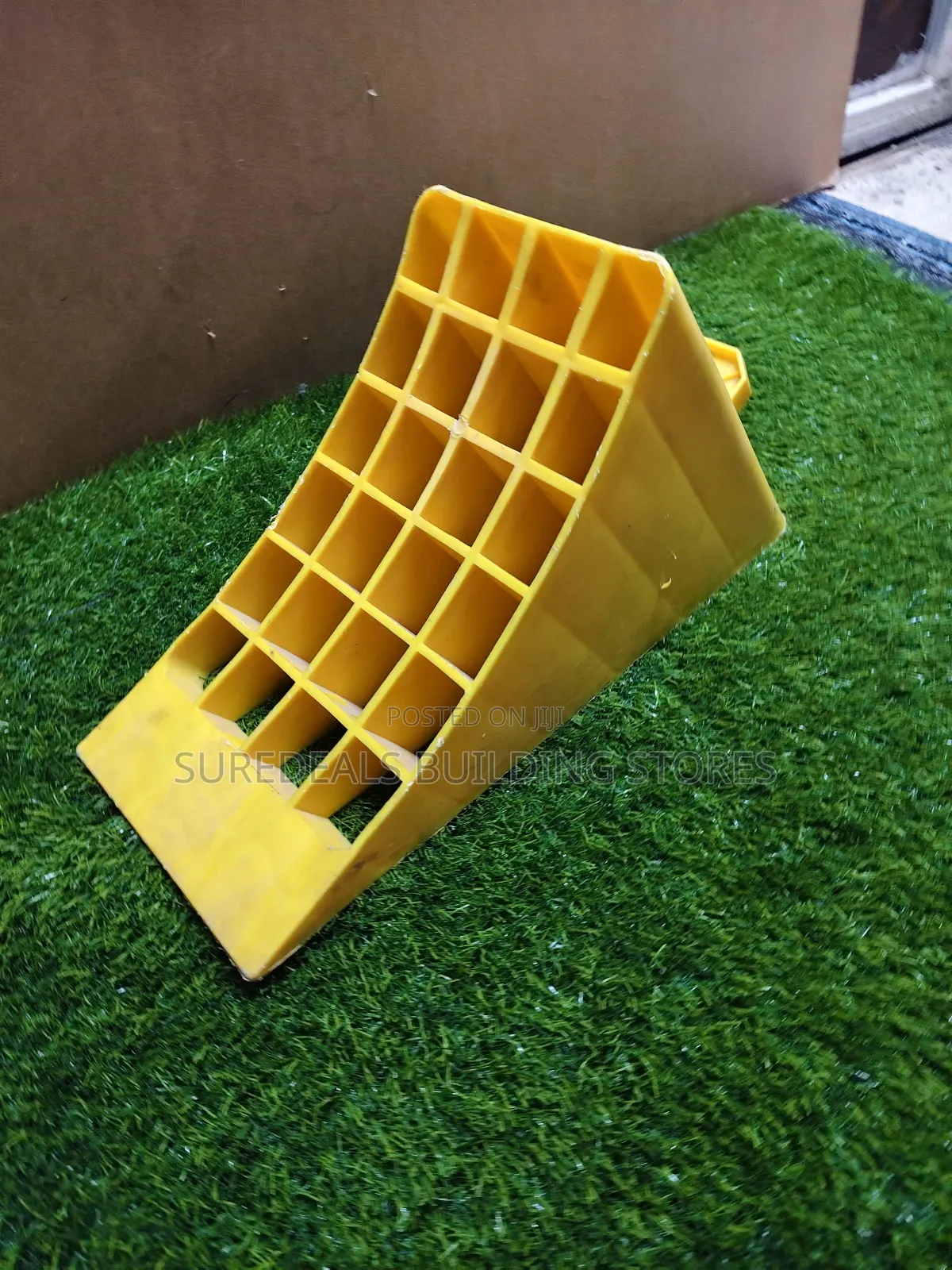 Yellow Plastic Wheel Chock