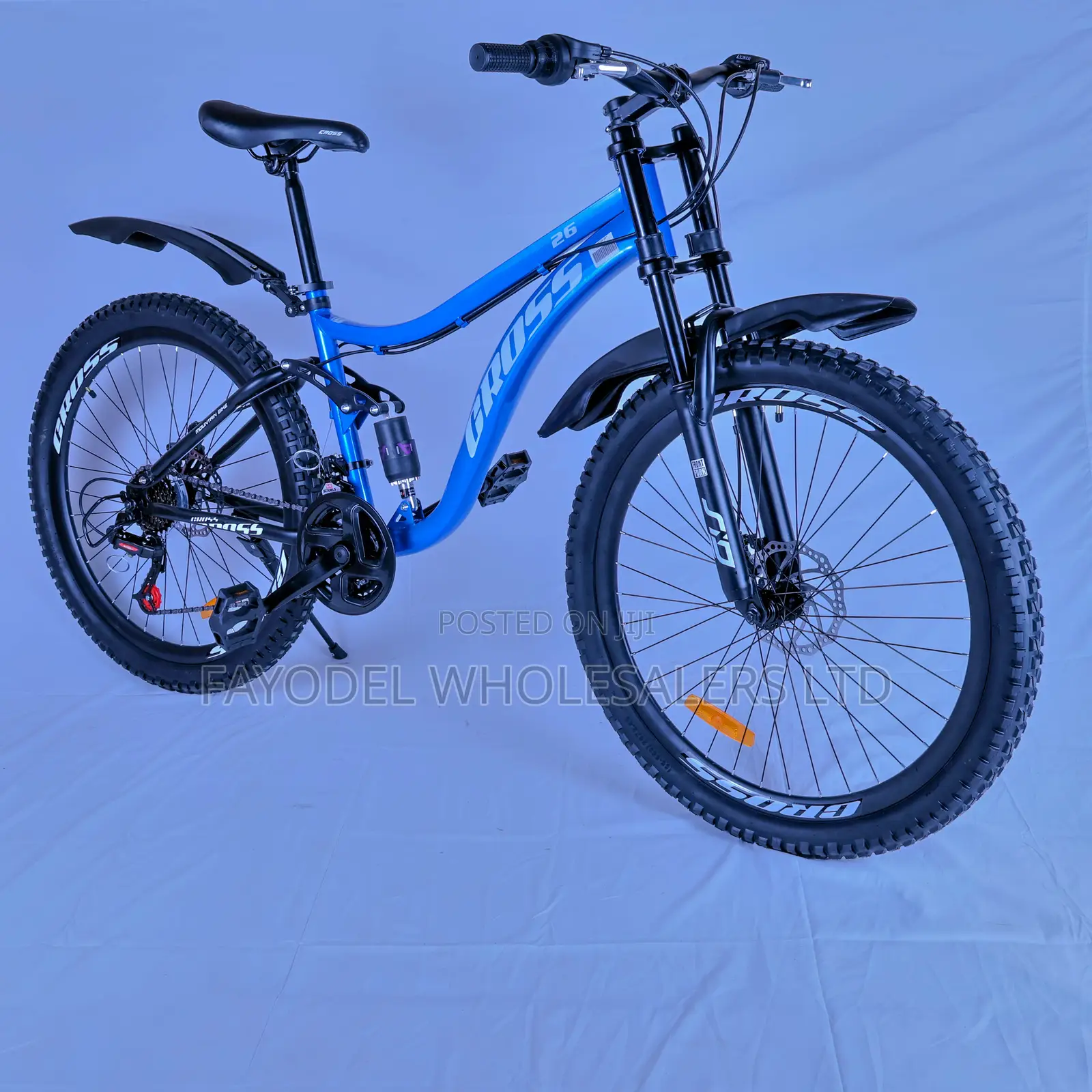 Cross Bike Size 26 Full Suspension MTB for Teens and Adults