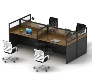Office Workstation : Office 4-Way Working Workstation