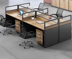 Office Workstation : Office 4-Way Working Workstation