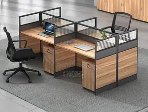 Office Workstation : Office 4-Way Working Workstation