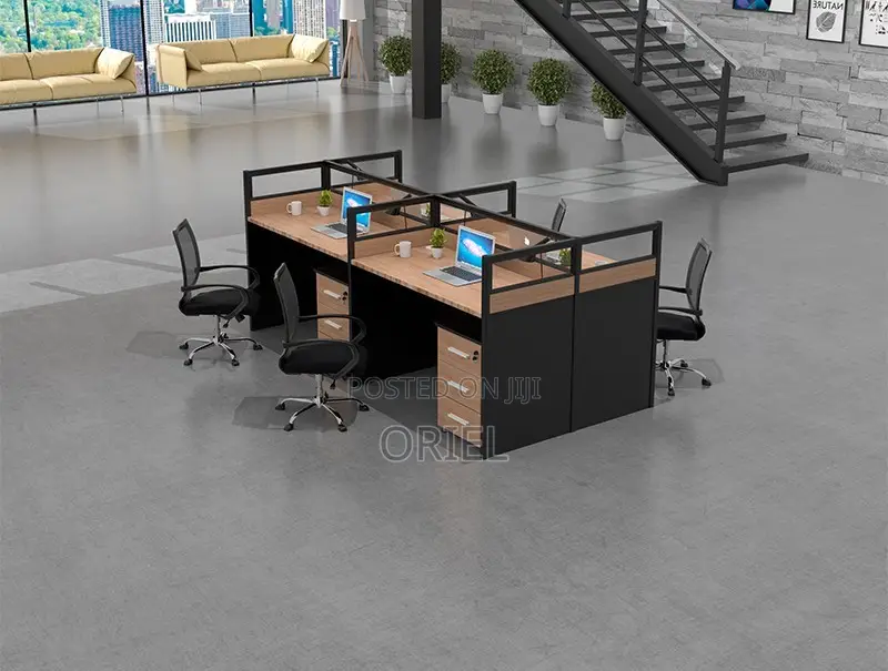 Office Workstation : Office 4-Way Working Workstation