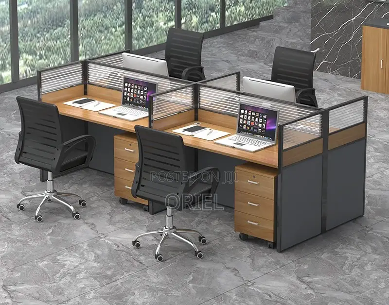 Office Workstation : Office 4-Way Working Workstation