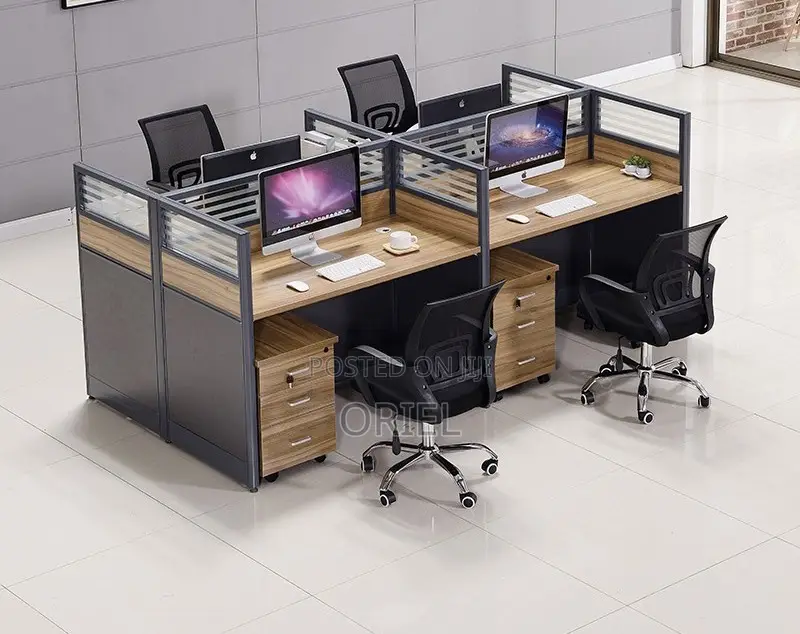 Office Workstation : Office 4-Way Working Workstation