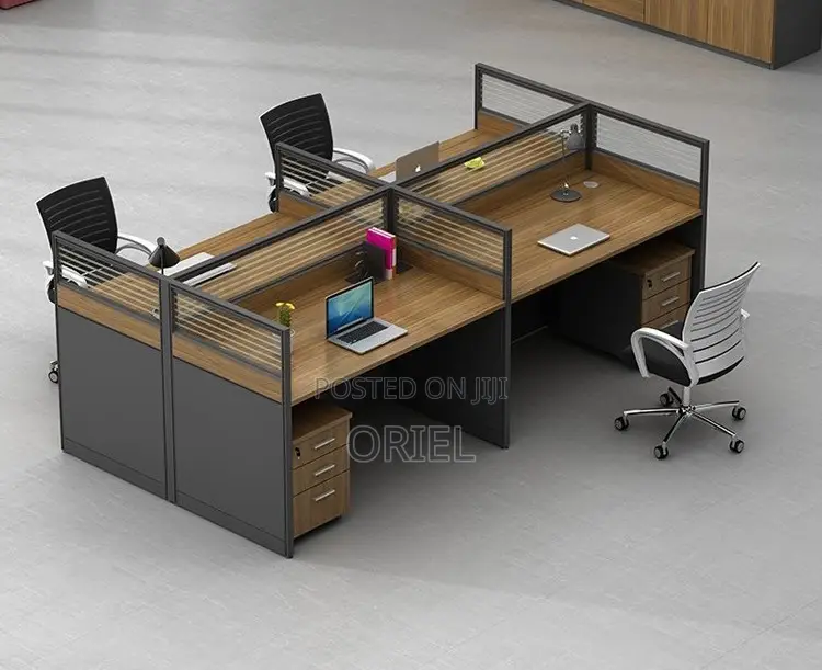 Office Workstation : Office 4-Way Working Workstation