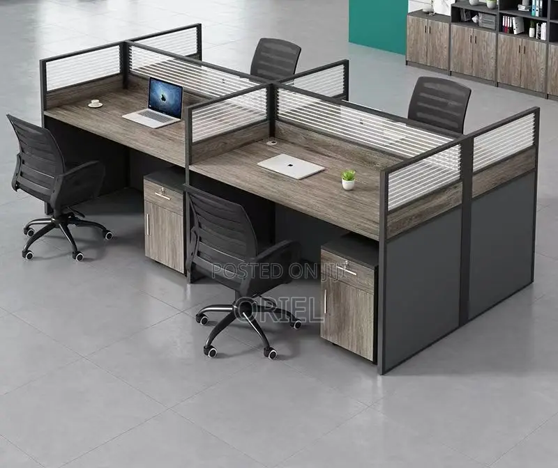 Office Workstation : Office 4-Way Working Workstation