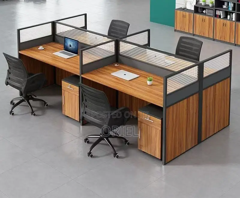 Office Workstation : Office 4-Way Working Workstation
