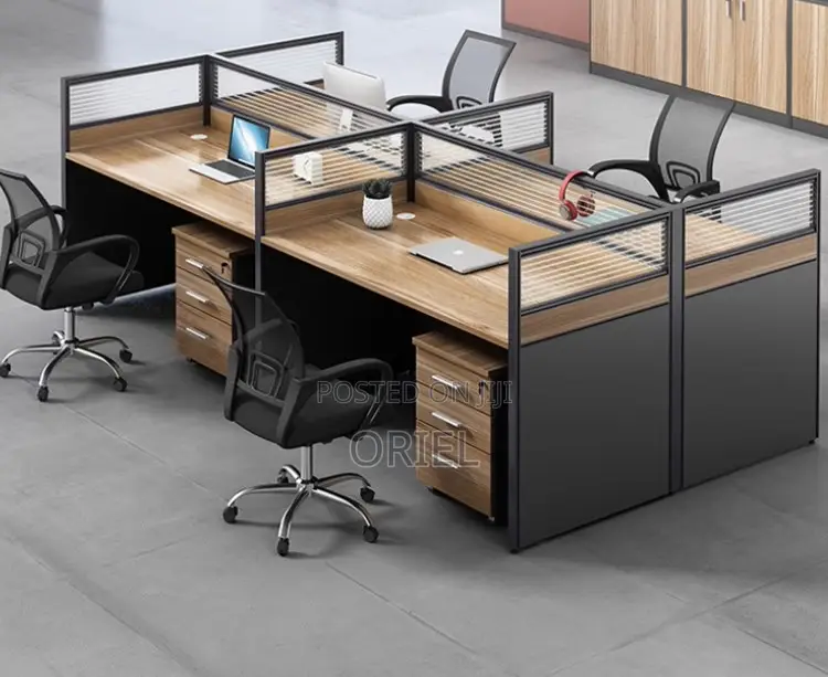 Office Workstation : Office 4-Way Working Workstation