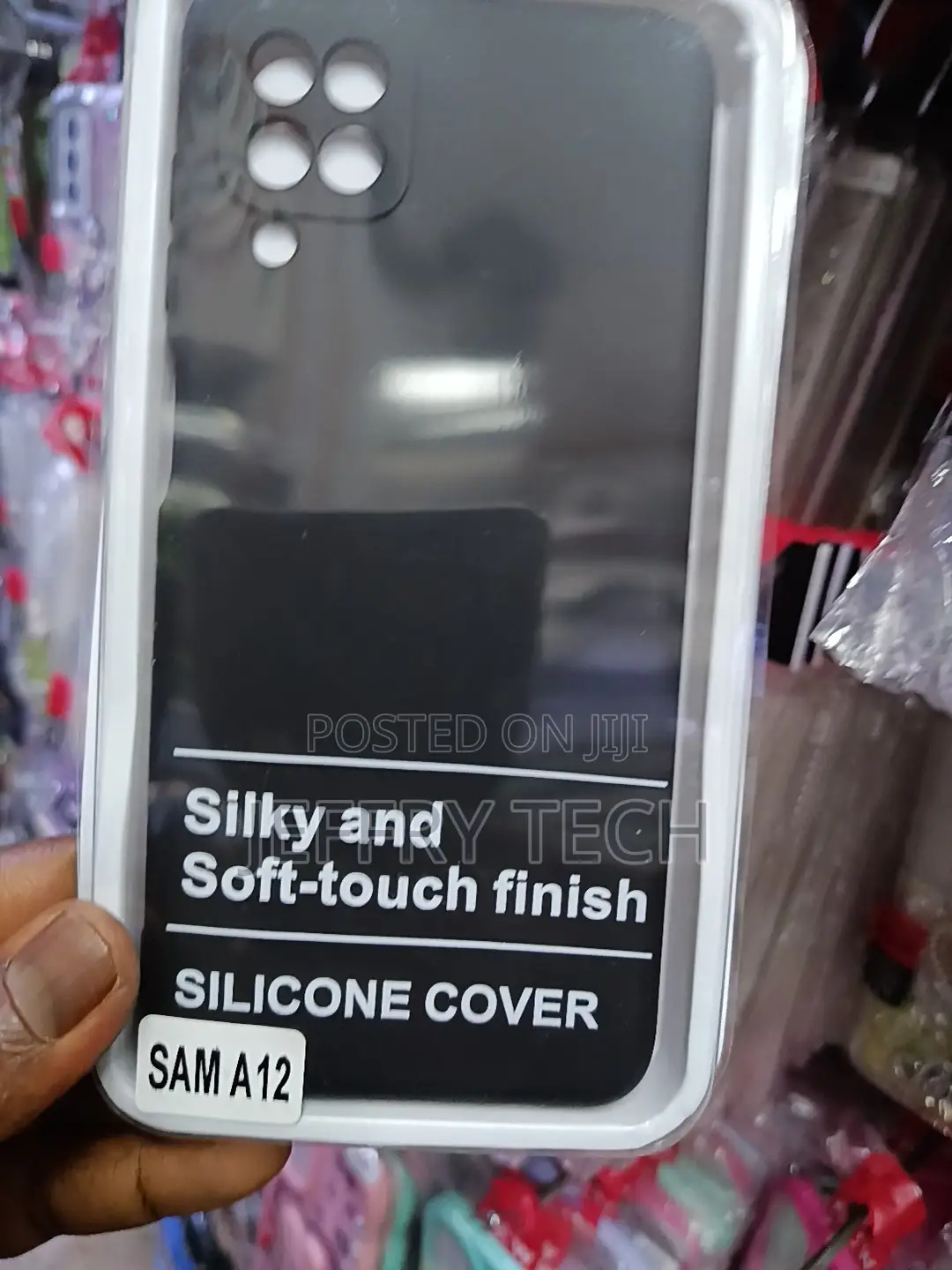 Soft-Touch Silicone Phone Cover Designed for the Samsung Galaxy A12.