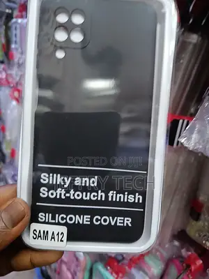 Soft-Touch Silicone Phone Cover Designed for the Samsung Galaxy A12.