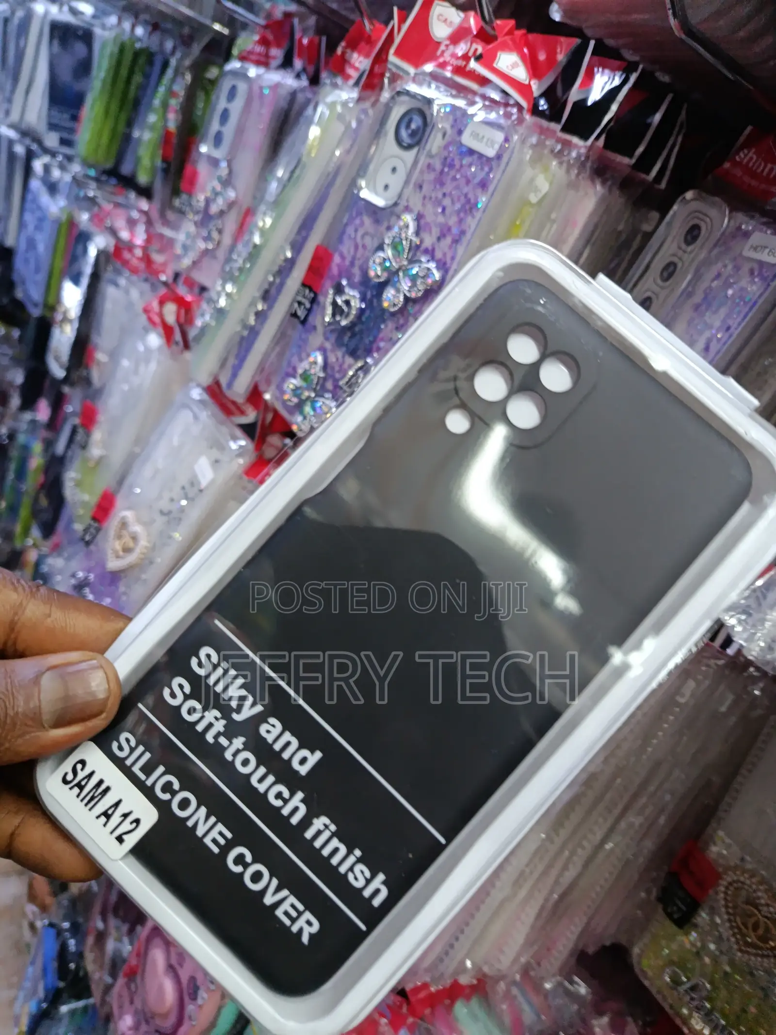 Soft-Touch Silicone Phone Cover Designed for the Samsung Galaxy A12.