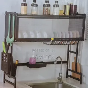 Over Sink Draining Rack With Mirror – Pt
