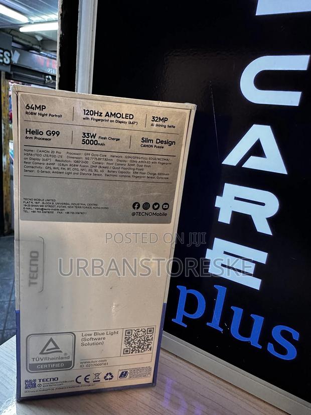 New Tecno Camon 20 Pro 256 GB Blue - thumbnail 2