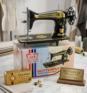 Original Butterfly Sewing Machine Head, Manual/Motor Compatible