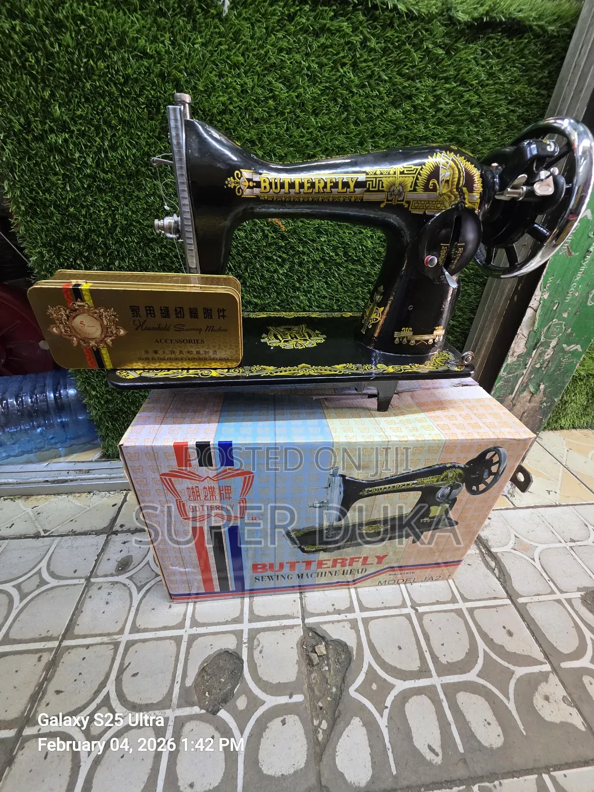 Original Butterfly Sewing Machine Head, Manual/Motor Compatible