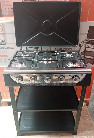 
Eurochef 5 Burner Standing Cooker With Shelves