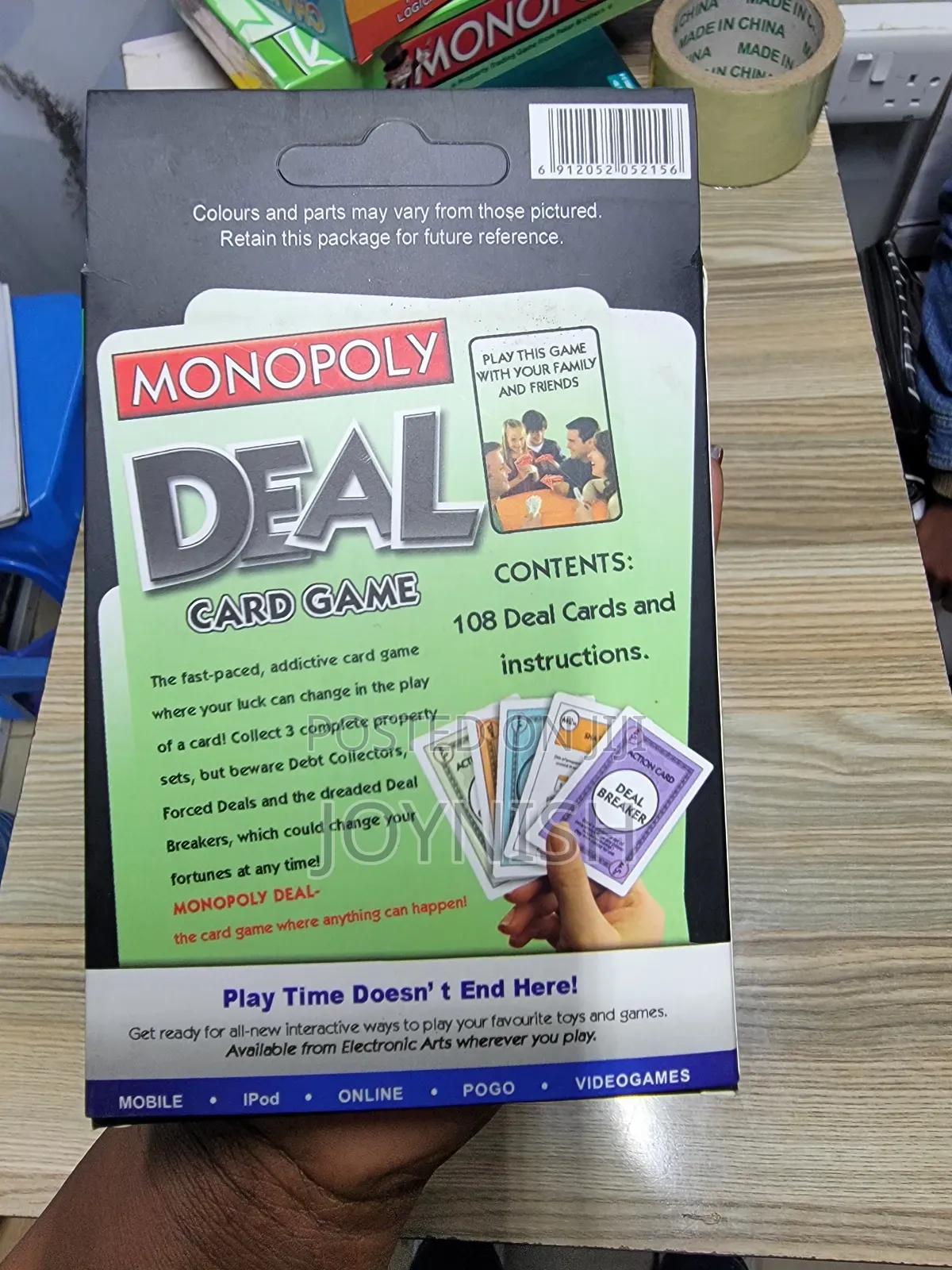 Monopoly Card Game