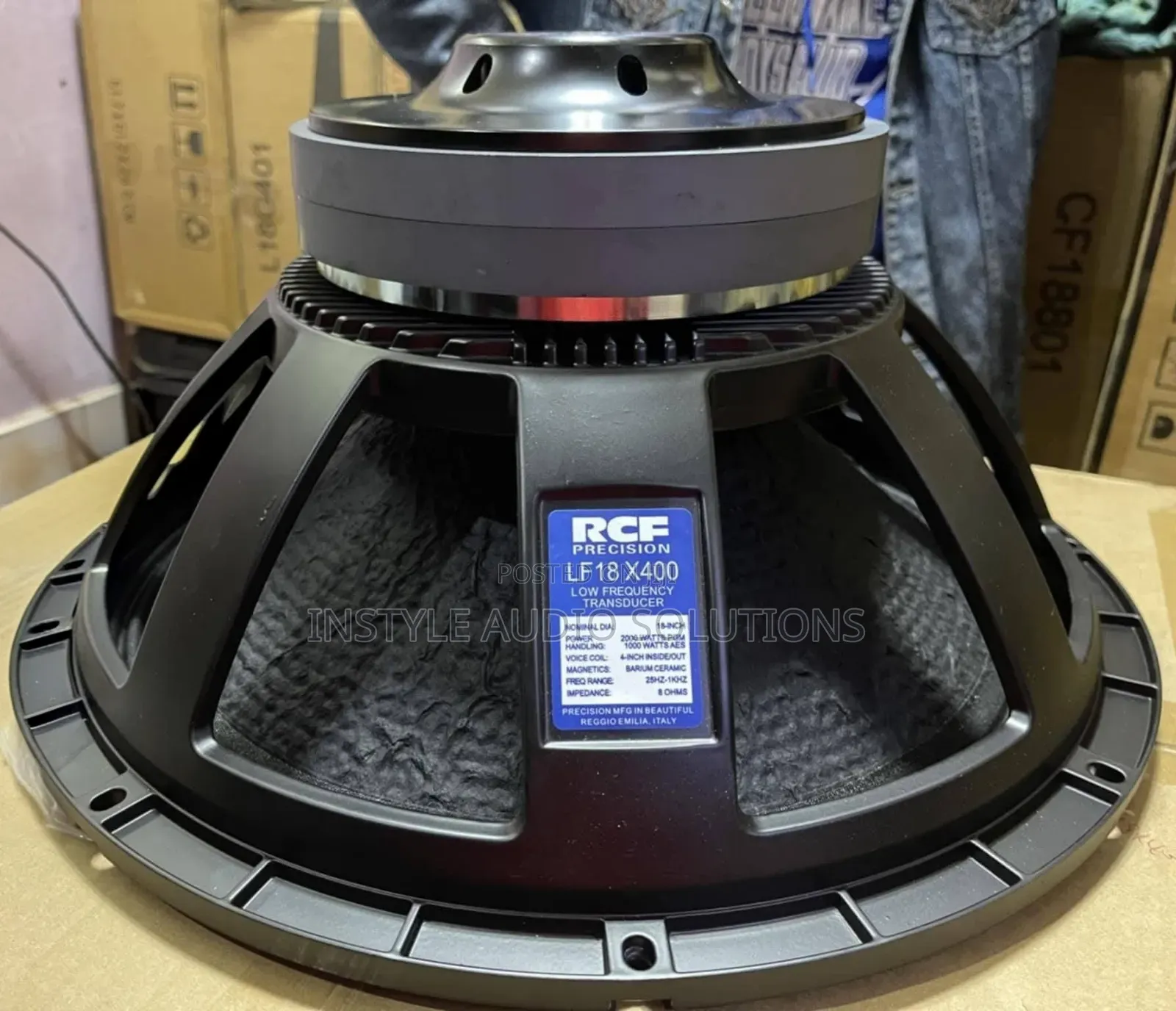 18"Rcf Precision 18" Low Frequency Double Magnetic 1000w Bass Speaker