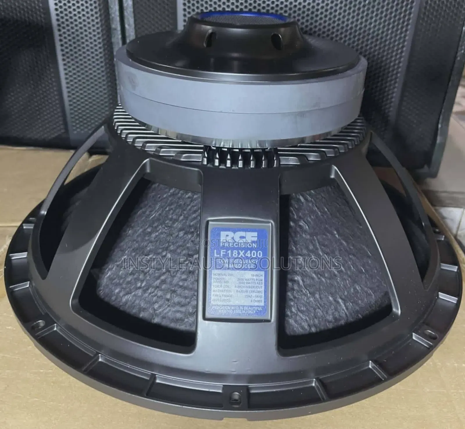 18"Rcf Precision 18" Low Frequency Double Magnetic 1000w Bass Speaker