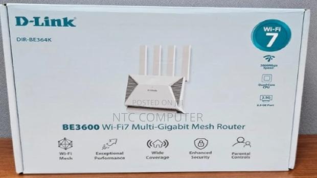 D-Link Be3600 Wi-Fi 7 Dual-Band Mesh Router - Dir-Be364k - main view
