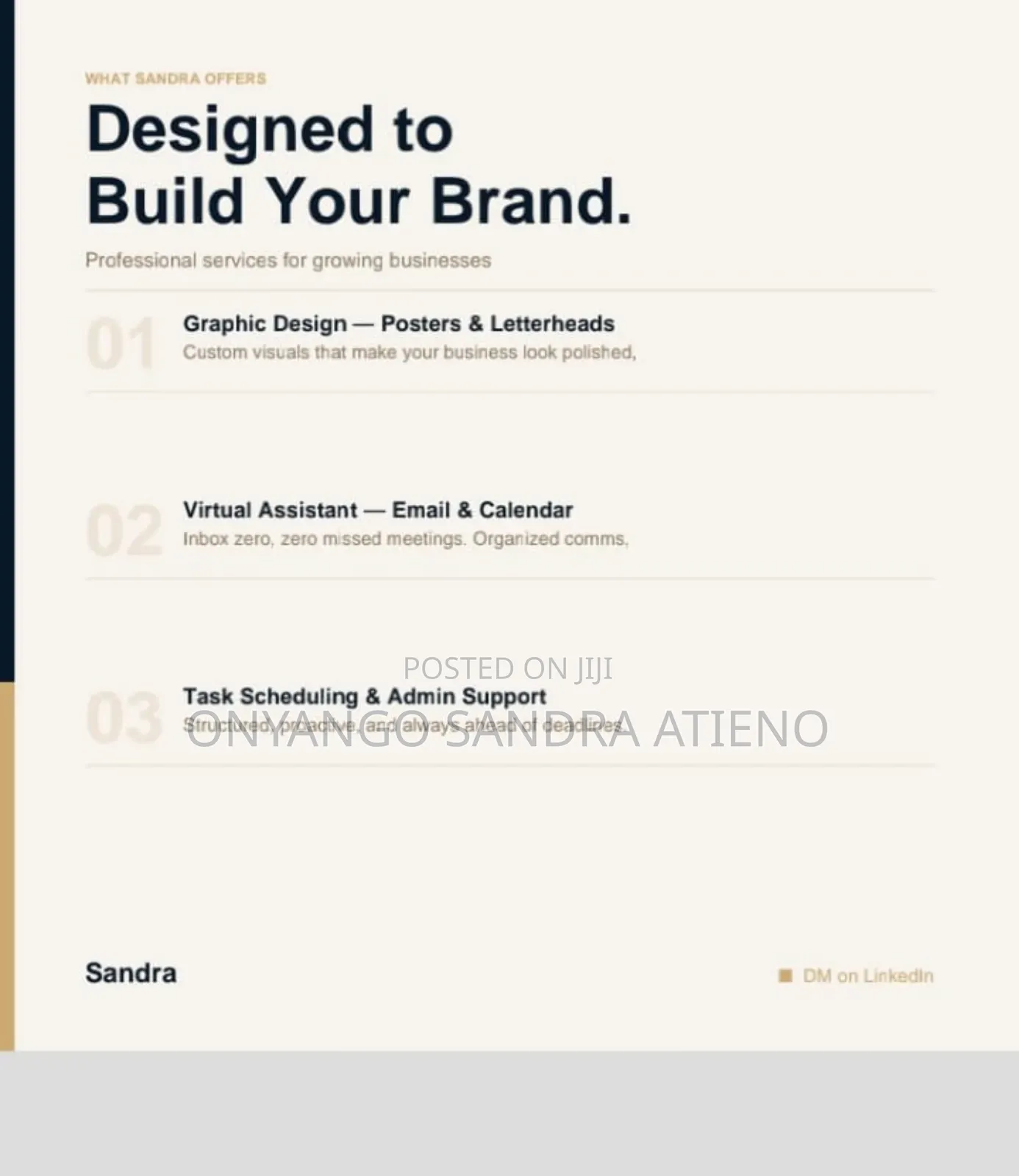 Posters and Letter Designs and Virtual Assistant