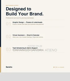 Posters and Letter Designs and Virtual Assistant