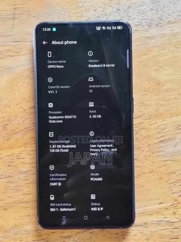 Oppo Reno 128 GB Blue - thumbnail 3