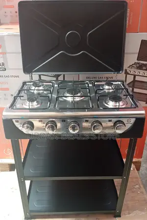 Eurochef 5 Burner Standing Cooker With Shelves