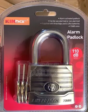 70mm Kinbar Alarm Padlock – Loud Security Protection - Aw