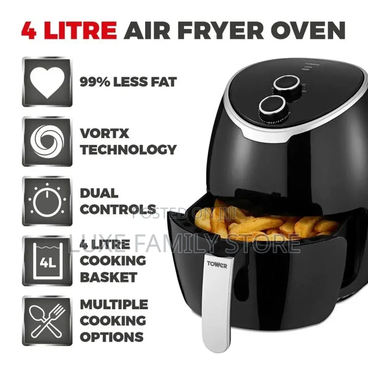 Tower 4l Manual Air Fryer 