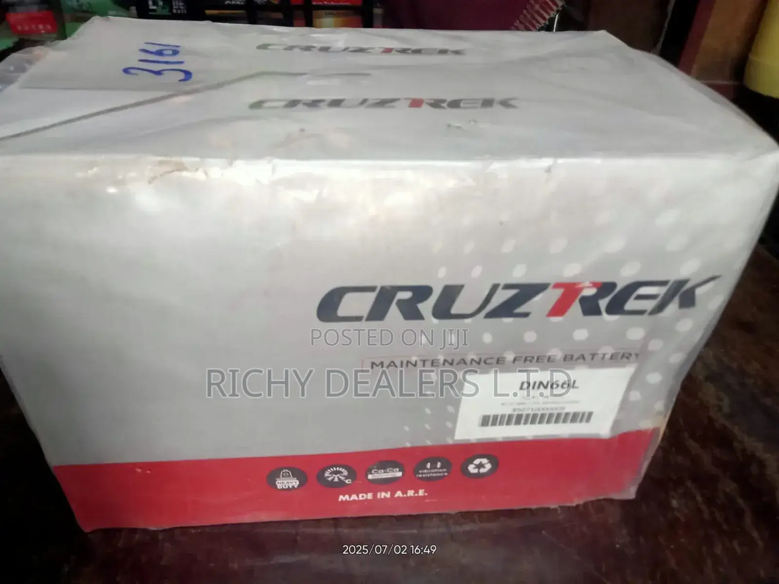 Cruztrek Din66mf Car Battery