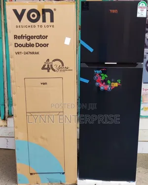 *Von 247litres Double Door Fridge No Frost