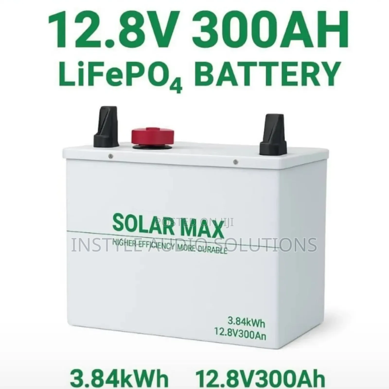 300ah - 12.8v Lifepo4 Solarmax 3.8kwh Lithium Ion Battery