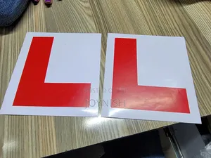 L Sign Car Sticker