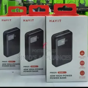 Havit Pb5211 *45w 10,200mah Laptop Charge* High-power Power Bank