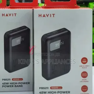 Havit Pb5211 *45w 10,200mah Laptop Charge* High-power Power Bank