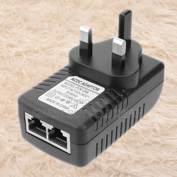 Network Efficiency 24v, 48v Poe Injector Power Over Ethernet Adapter