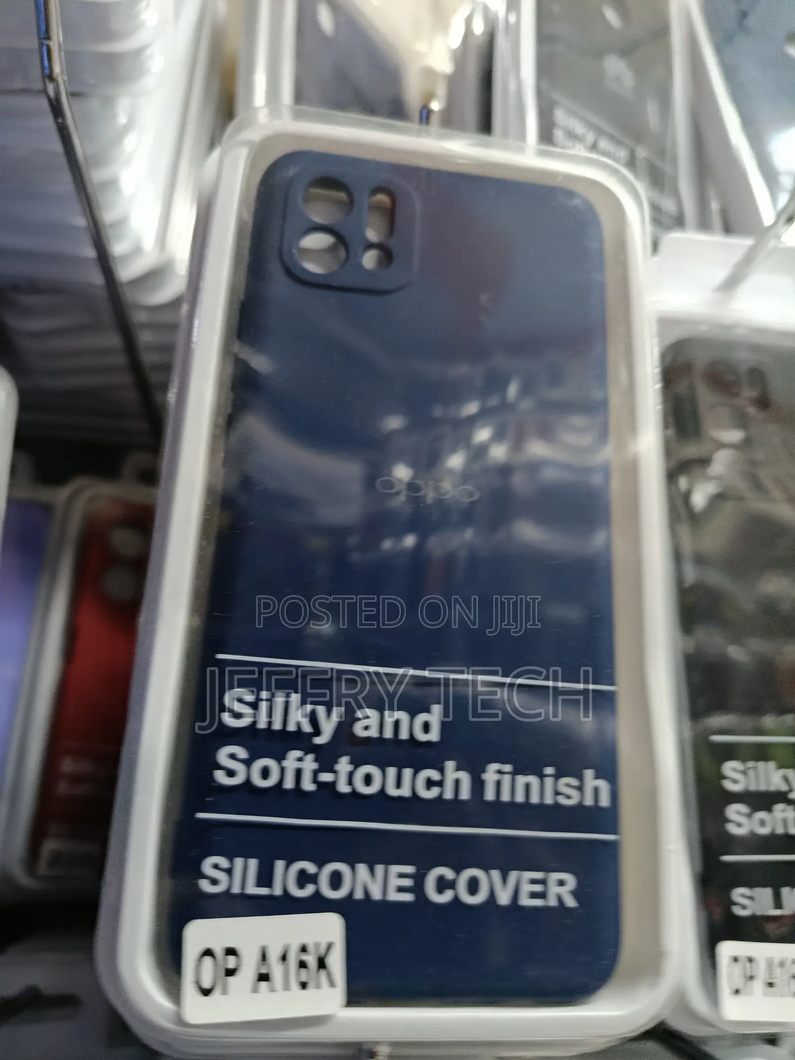 Silky Soft-Touch Silicone Cover for Oppo A16k and Oppo A18 Models.