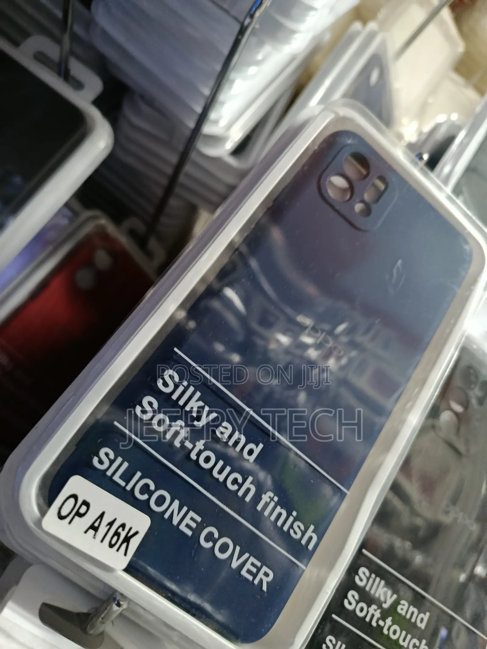 Silky Soft-Touch Silicone Cover for Oppo A16k and Oppo A18 Models.