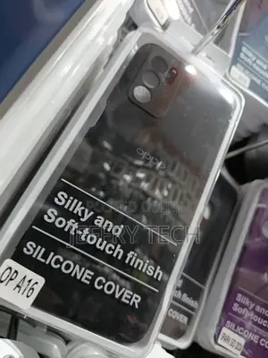 Silicone Back Cover Designed for the Oppo A16 Smartphone.