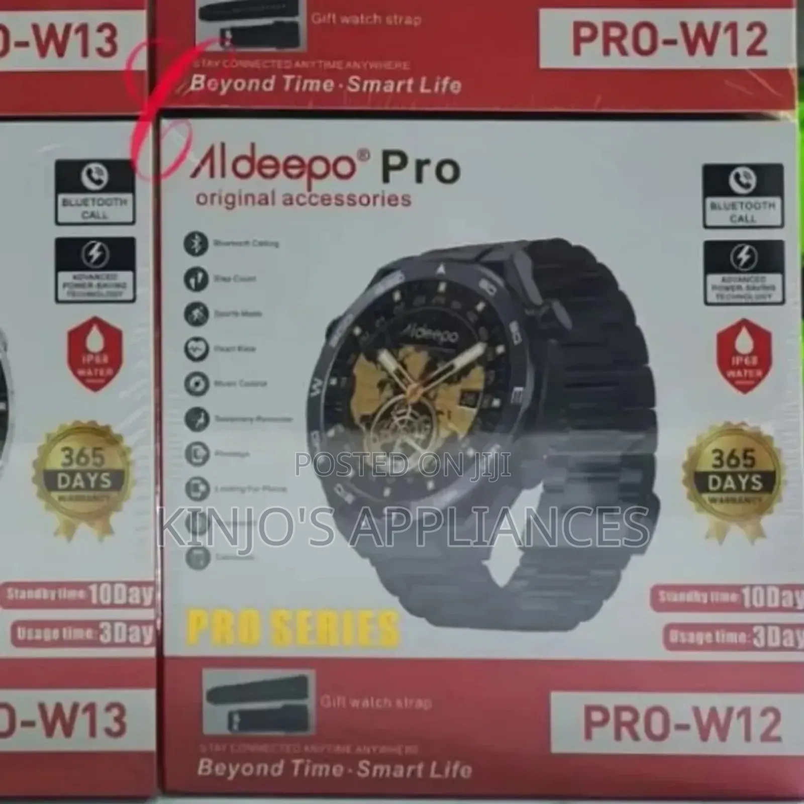 Aldeepo Pro-w12/W13 *Metallic* Smart Watches