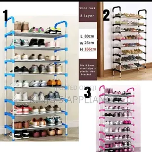 8tier Adjustable Shoe Rack